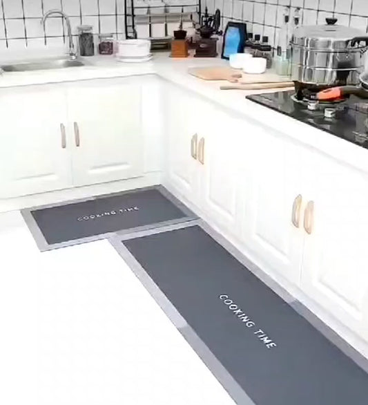 2 Pcs Kitchen Mat ( Random Color & Design)